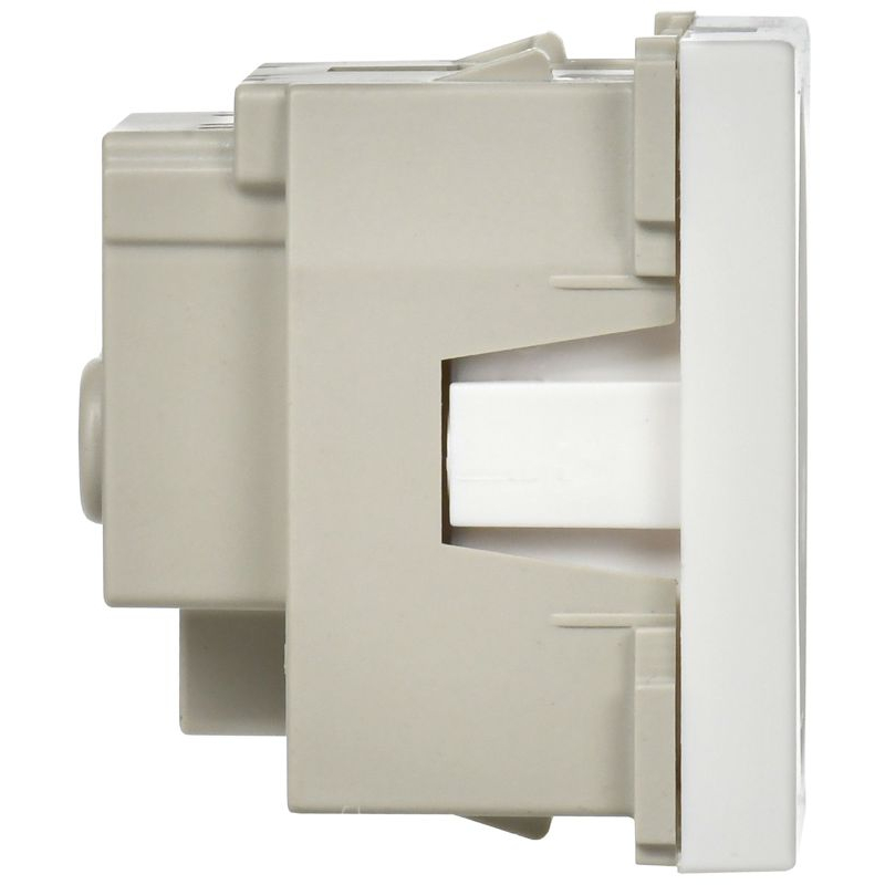 РКС-20-30-П-К Розетка с з/к 2к (на 2 модуля) ПРАЙМЕР белая IEK