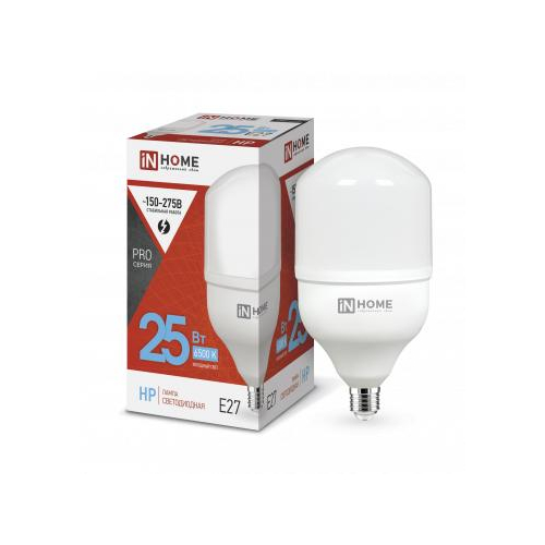 Лампа светодиодная LED-HP-PRO 25Вт 230В 6500К E27 2250лм IN HOME 4690612031064