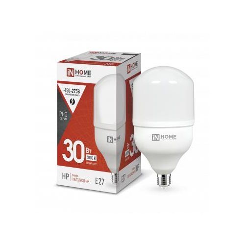 Лампа светодиодная LED-HP-PRO 30Вт 230В 4000К E27 2700лм IN HOME 4690612031071