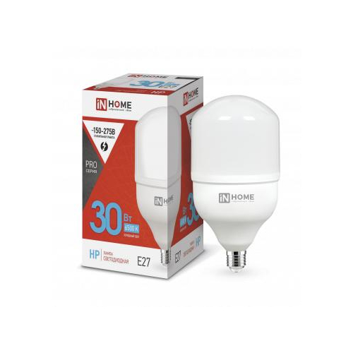 Лампа светодиодная LED-HP-PRO 30Вт 230В 6500К E27 2700лм IN HOME 4690612031088