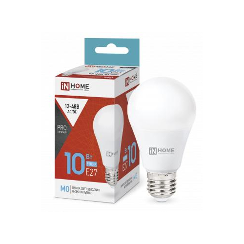 Лампа светодиодная низковольтная LED-MO-PRO 10Вт 12-48В Е27 6500К 900лм IN HOME 4690612038056