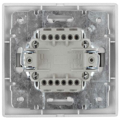 Выключатель 2-кл. СП Plano 10А IP20 1-104-01 250В бел. Intro Б0053758