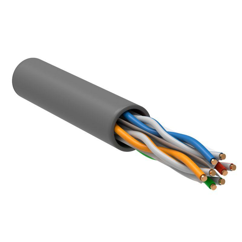 Кабель связи витая пара U/UTP (23AWG) кат.6 4х2 LSZH (305м) (м) ITK LC1-C604-121