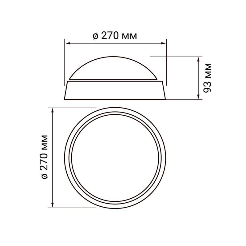 Светильник светодиодный пылевлагозащ. "Банник" PBH-PC-RA 24Вт 4000К IP65 White (аналог НПБ) JazzWay 5020788