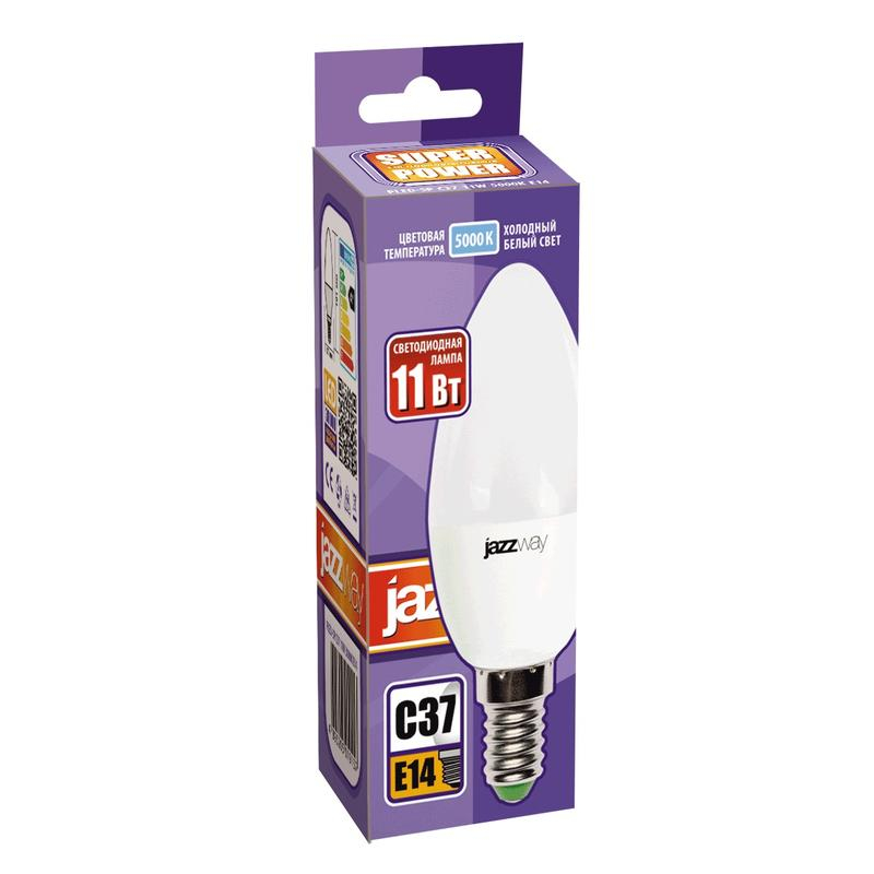 Лампа светодиодная PLED- SP C37 11Вт E14 5000К 230/50 JazzWay 5019218