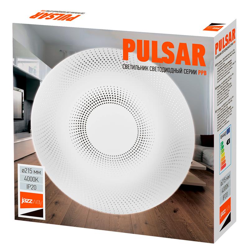 Светильник светодиодный PPB Pulsar 12Вт 4000К IP20 D215х50 JazzWay 5024700