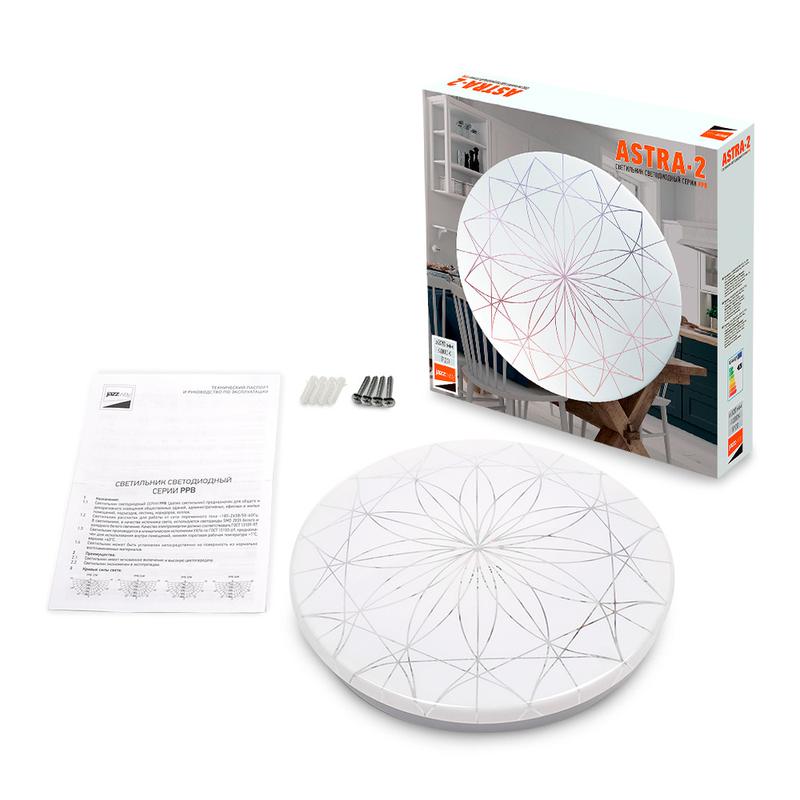Светильник светодиодный бытовой настенно-потолочный  PPB ASTRA-2  24Вт 4000К IP20 D320х60 Jazzway 5027022