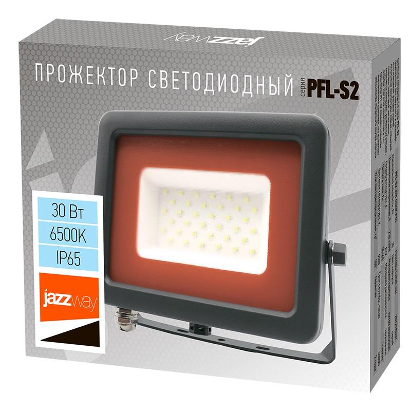 Прожектор светодиодный PFL-S2-SMD-30w 30Вт IP65 с клапаном JazzWay 2853295D