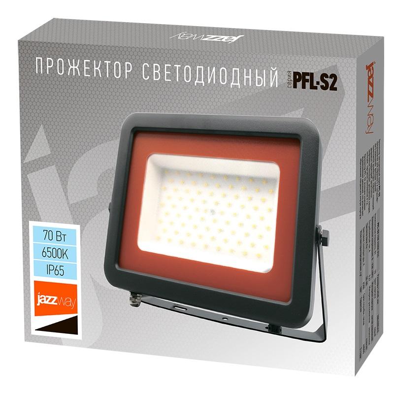 Прожектор светодиодный PFL-S2-SMD-70w 70Вт IP65 с клапаном JazzWay 2853318D