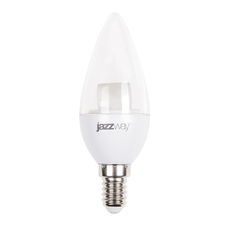 Лампа светодиодная PLED-SP CLEAR C37 CL 7Вт свеча 4000К бел. E14 540лм 230В JazzWay 2853127