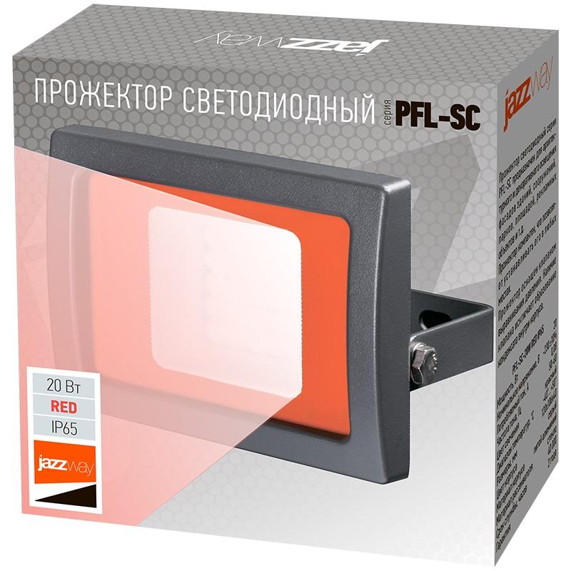 Прожектор светодиодный PFL -SC- 20Вт Red IP65 JazzWay 5010499