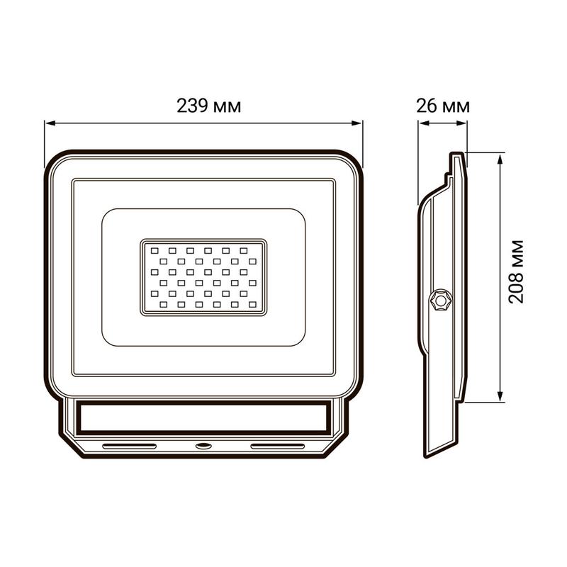 Прожектор светодиодный ДО-100Вт 6500К 8000Лм IP65 ФАZА (5033641)