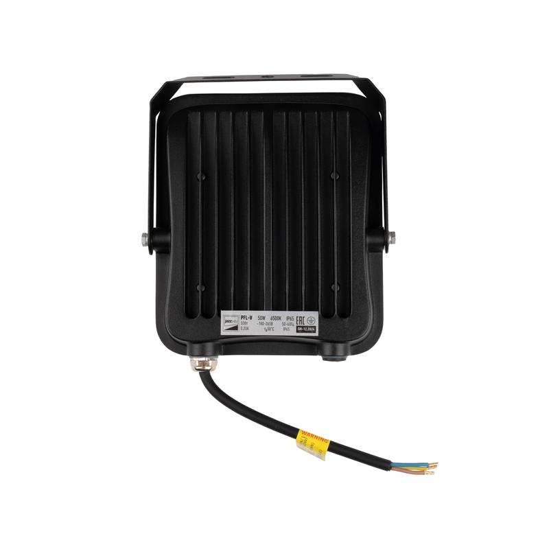 Прожектор светодиодный ДО-50Вт 6500К 4500Лм IP65 PFL-V 185-260В угол светораспределения 100° -40... +50°С литой алюминий индекс Ra>80 Jazzway