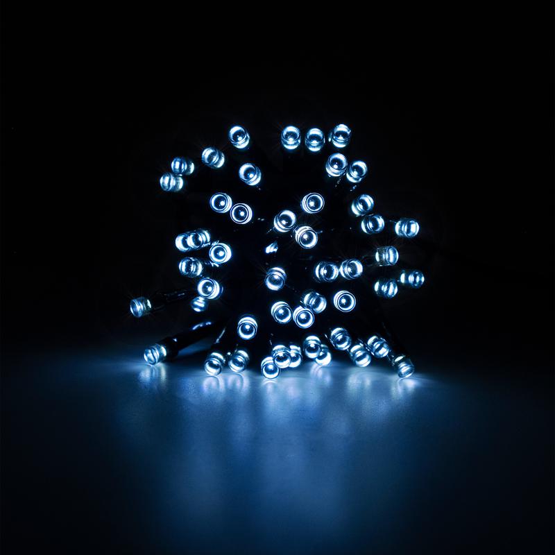 Светильник светодиодный SLR-G01-50W садовый; гирлянда 50 бел. LED солнечная батарея ФАZА 5027282