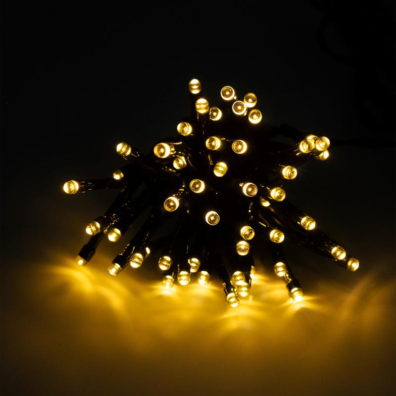 Светильник светодиодный SLR-G01- 50Y садовый; гирлянда 50 желт. LED солнечная батарея ФАZА 5027299