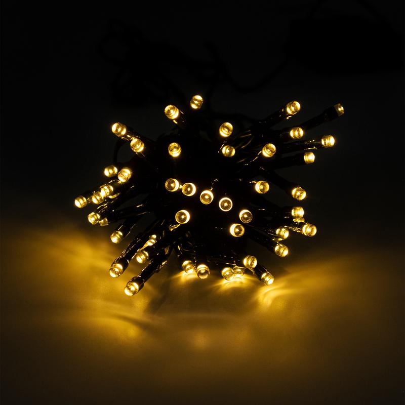 Светильник светодиодный SLR-G01- 50Y садовый; гирлянда 50 желт. LED солнечная батарея ФАZА 5027299