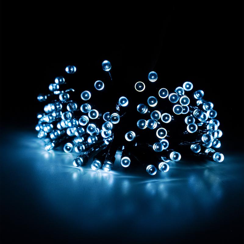 Светильник светодиодный SLR-G01-100W садовый; гирлянда 100 бел. LED солнечная батарея ФАZА 5027305