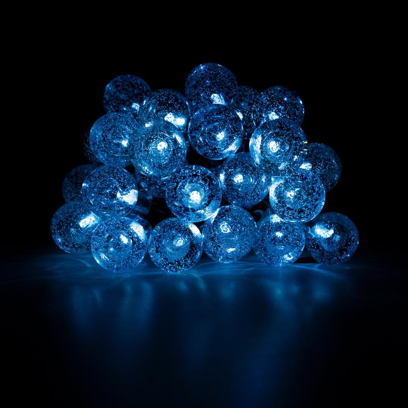 Светильник светодиодный SLR-G05-30W садовый гирлянда шарики холод. бел. солнечная батарея ФАZА 5033351