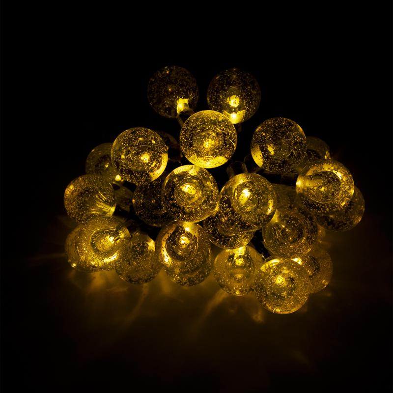 Светильник светодиодный SLR-G05-30Y садовый гирлянда шарики желт. солнечная батарея ФАZА 5033368