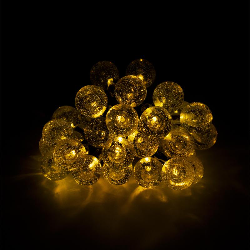 Светильник светодиодный SLR-G05-30Y садовый гирлянда шарики желт. солнечная батарея ФАZА 5033368