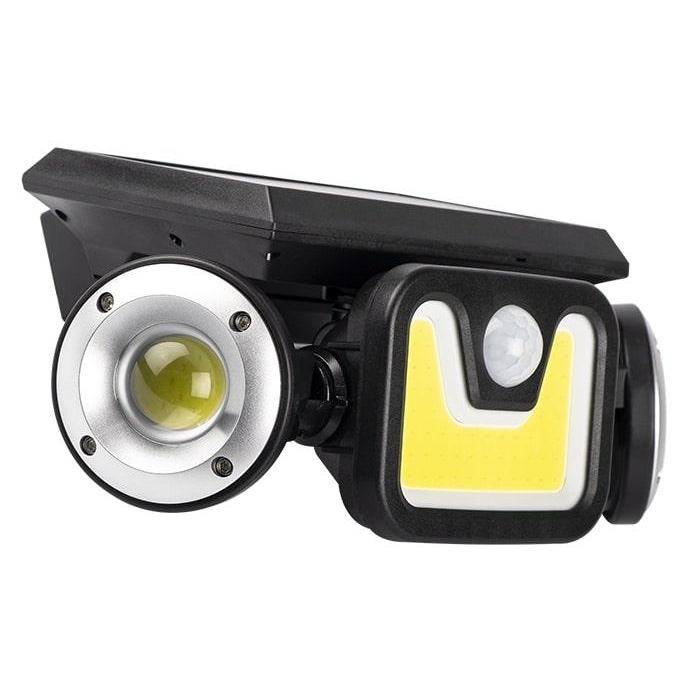 Светильник светодиодный SLR-W05 5Вт 7000-8000К IP45 300лм настен. датчики движения/освещенности солнечная батарея 2х18650 (Li-Ion 1200мА.ч в компл.)