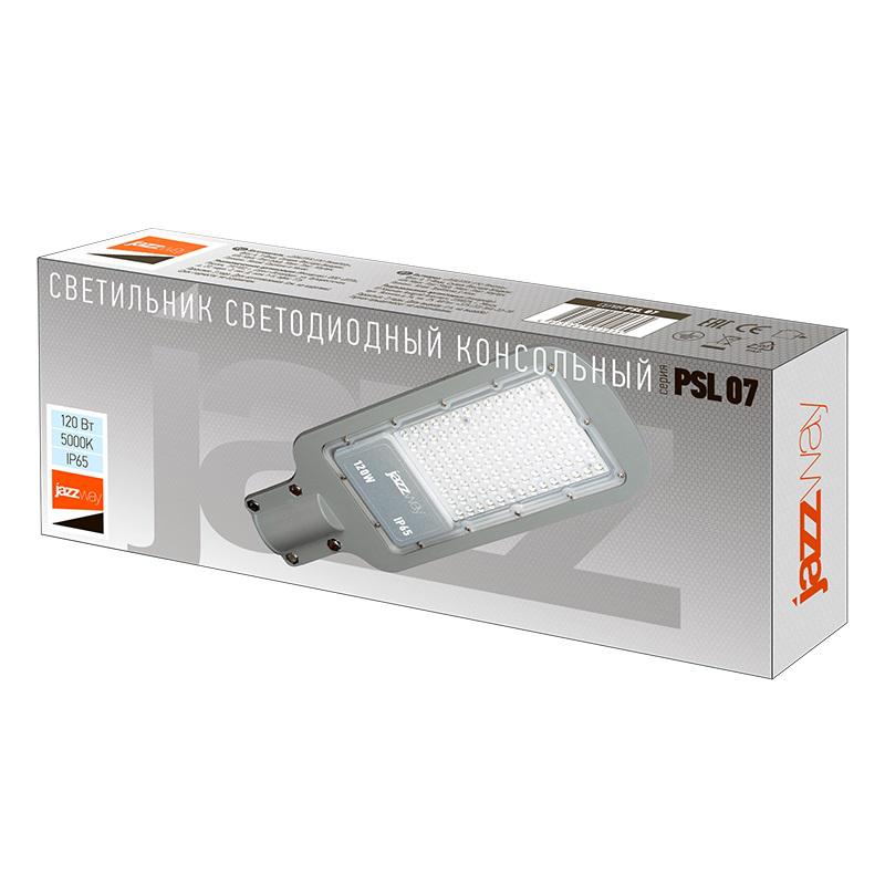 Светильник светодиодный PSL 07 120Вт 5000К IP65 AC180-260 уличный ДКУ JazzWay 5041110