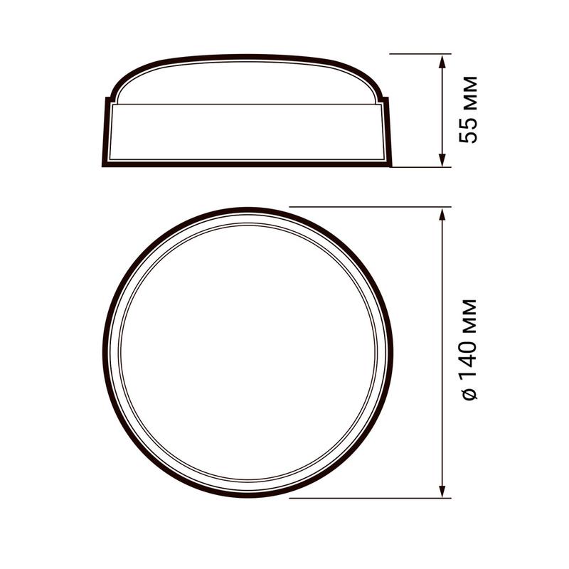 Светильник светодиодный "Банник" ДПО-1036 12Вт 6500К IP54 для ЖКХ пылевлагозащ. ФАZА 5033085