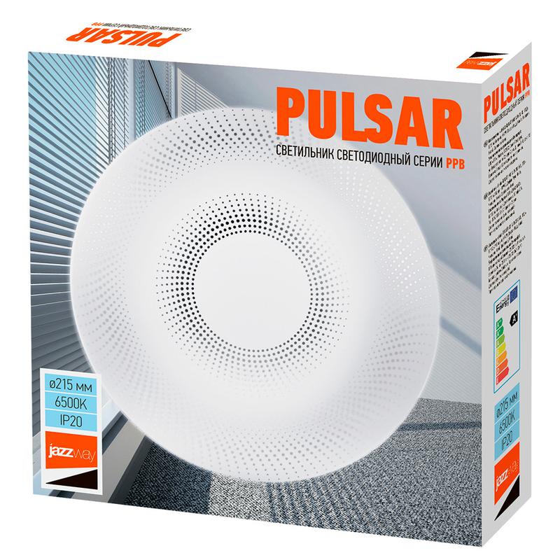 Светильник светодиодный декоративный PPB Pulsar 12Вт 6500К IP20 d215х50 настенно-потолочный JazzWay 5025004