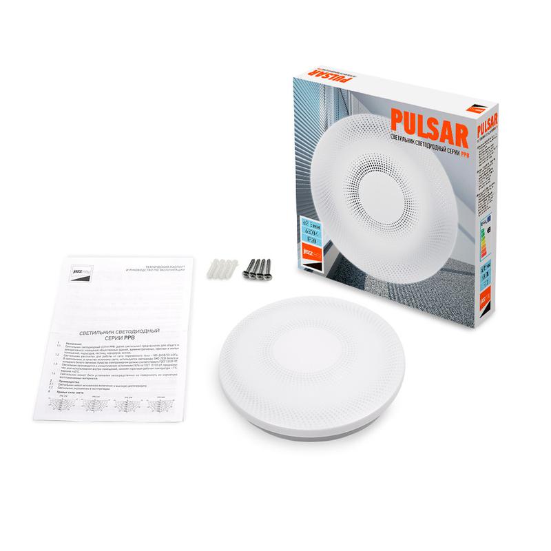 Светильник светодиодный декоративный PPB Pulsar 12Вт 6500К IP20 d215х50 настенно-потолочный JazzWay 5025004