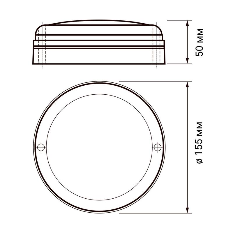 Светильник светодиодный "Банник" ДПО-1044 15Вт 4000К IP54 для ЖКХ пылевлагозащ. сенсор с оптико-акустич. датчиком ФАZА 5035973