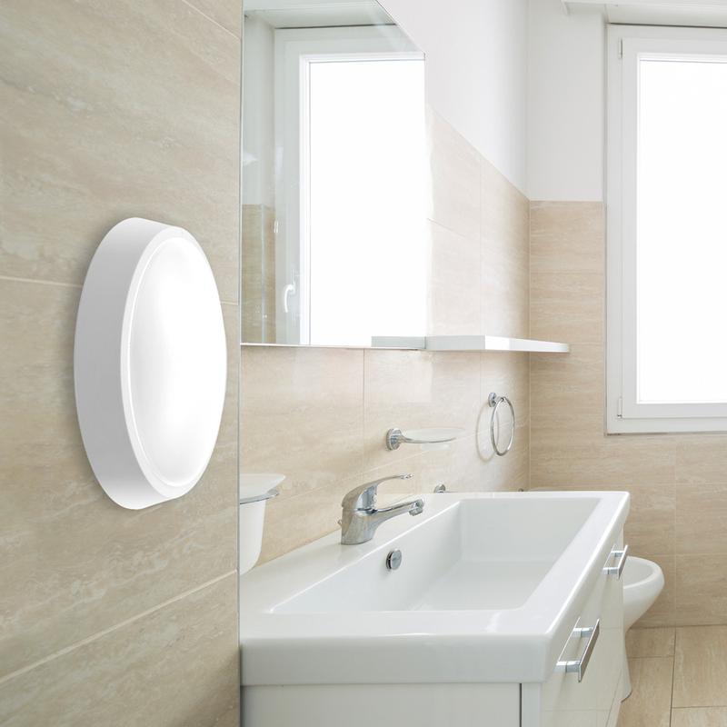 Светильник светодиодный пылевлагозащ. "Банник" PBH-PC-OA 8Вт 4000К IP65 бел. (аналог НПБ) JazzWay 1024565