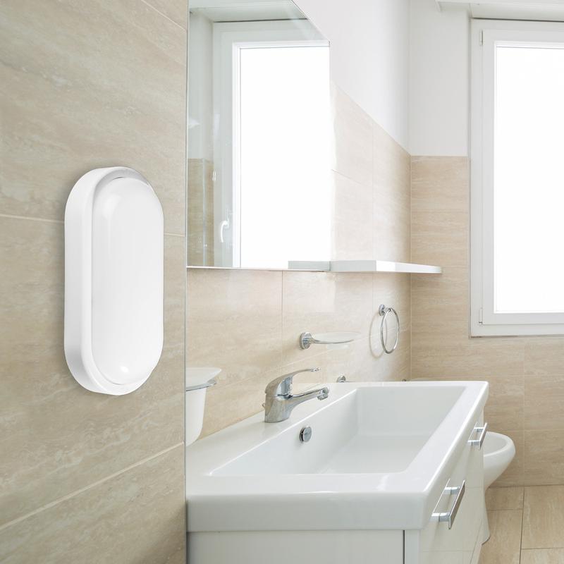 Светильник светодиодный пылевлагозащ. "Банник" PBH-PC2-OA 12Вт 4000К IP65 овал. бел. (аналог НПБ) JazzWay 1035677A