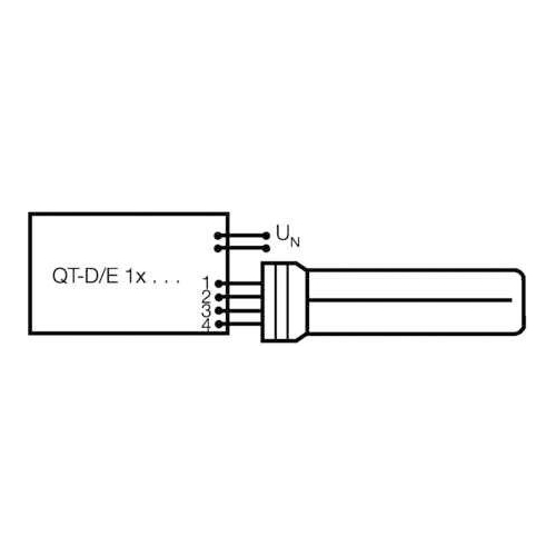 Лампа люминесцентная компакт. DULUX D/E 18W/830 G24q-2 OSRAM 4050300327211