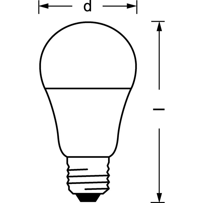 Лампа светодиодная LED Value LVCLA100 12SW/865 230В E27 10х1 RU OSRAM 4058075579064