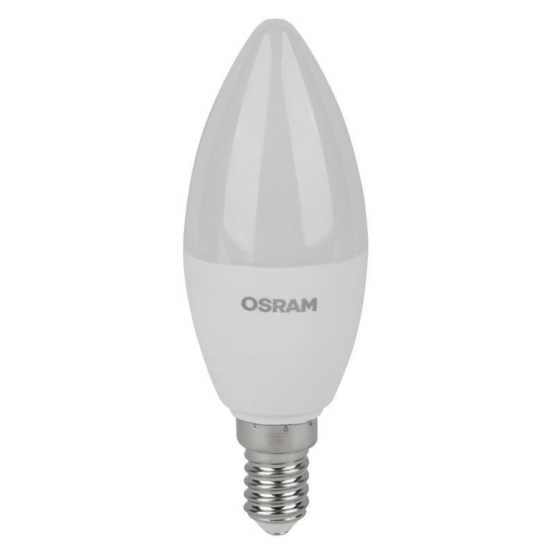 Лампа светодиодная LED Value LVCLB60 7SW/830 230В E14 2х5 RU (уп.5шт) OSRAM 4058075577923