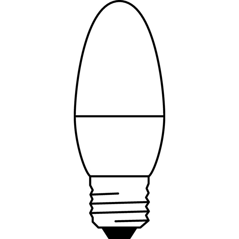 Лампа светодиодная LED Value LVCLB60 7SW/830 230В E27 10х1 RU OSRAM 4058075579446