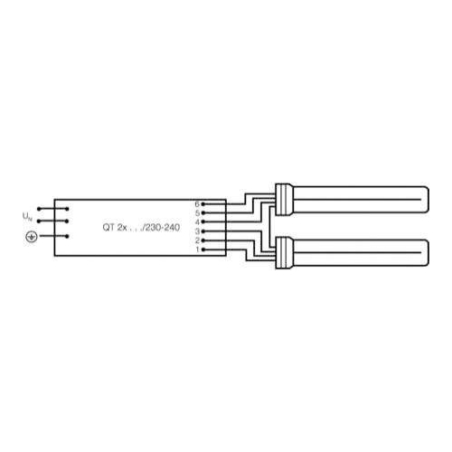 Лампа люминесцентная компакт. DULUX F 24W/840 2G10 OSRAM 4050300333588