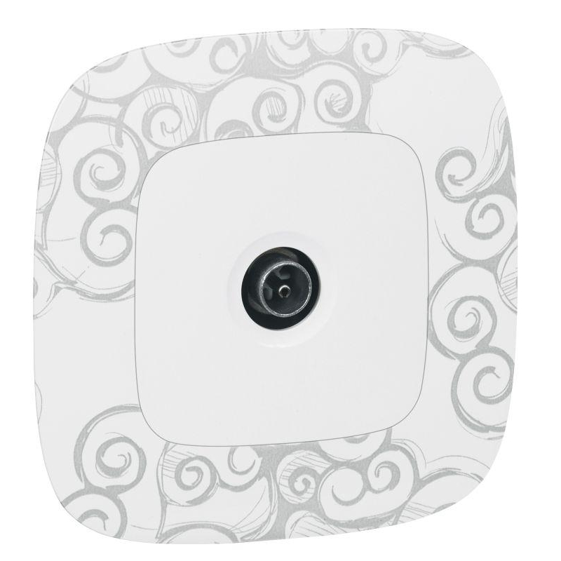 Механизм розетки TV оконечной Valena Allure 1 выход 10дБ 0-862МГц с лиц. панелью бел. Leg 753760