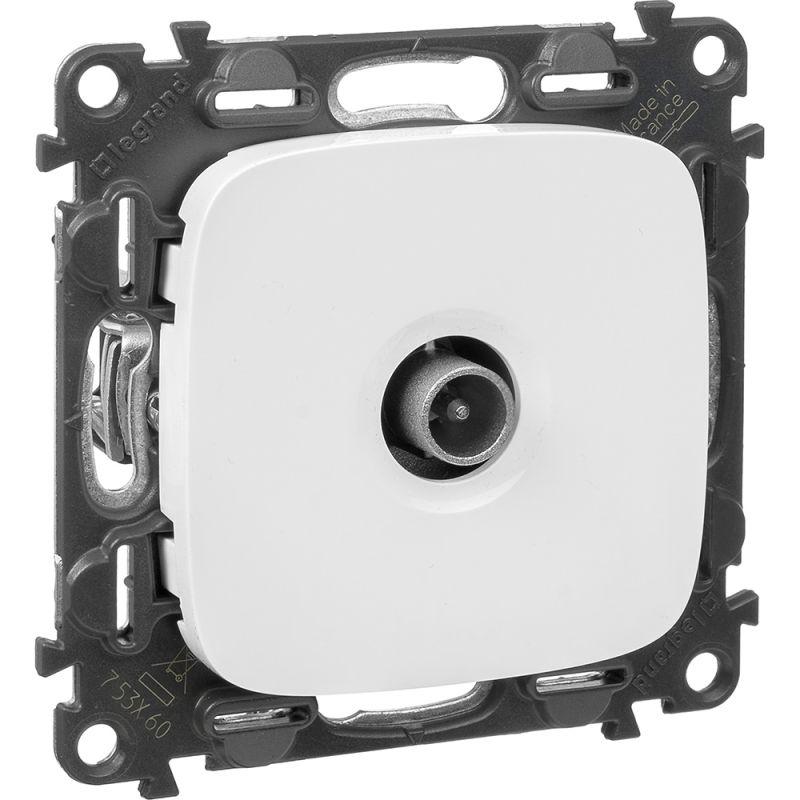 Механизм розетки TV оконечной Valena Allure 1 выход 10дБ 0-862МГц с лиц. панелью бел. Leg 753760