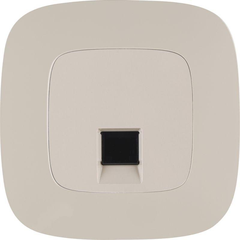 Механизм розетки комп. 1-м Valena Allure RJ45 CAT.5E UTP с лицевой панелью сл. кость Leg 753840