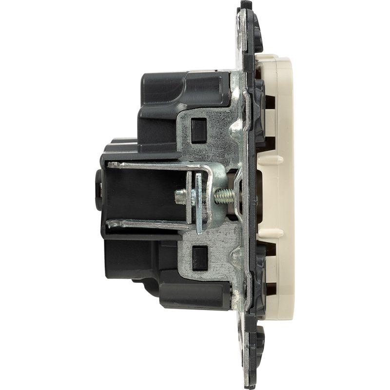 Механизм розетки 1-м СП Valena Allure 16А IP2X 250В 2P+E безвинт. клеммы с лицев. панелью сл. кость Leg 753821