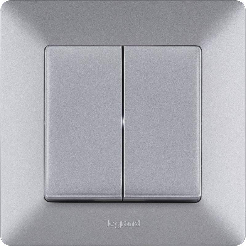 Рамка 1-м Valena Life универсальная алюм. Leg 754137