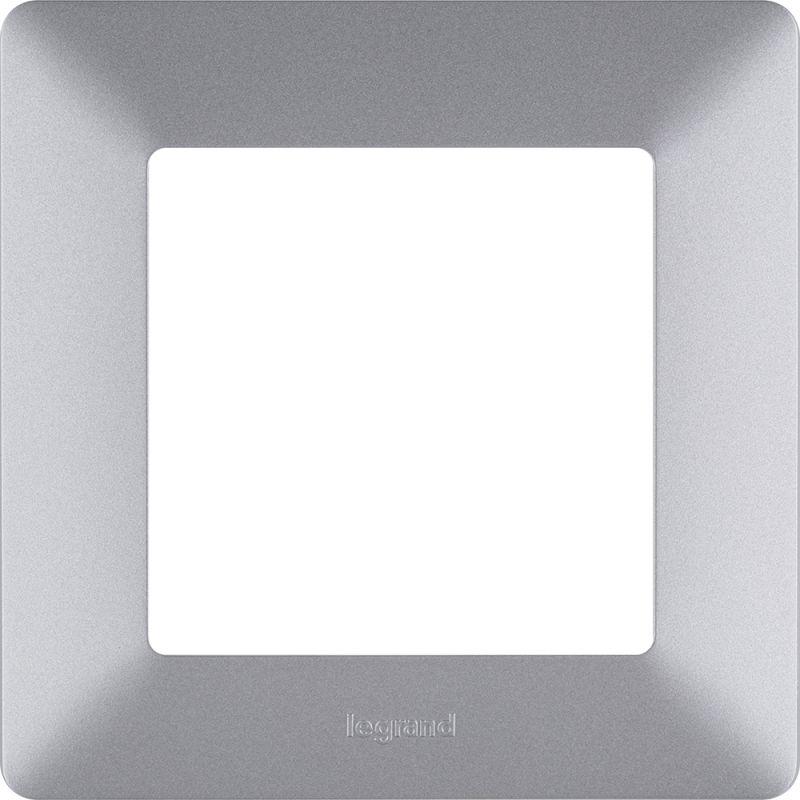 Рамка 1-м Valena Life универсальная алюм. Leg 754137