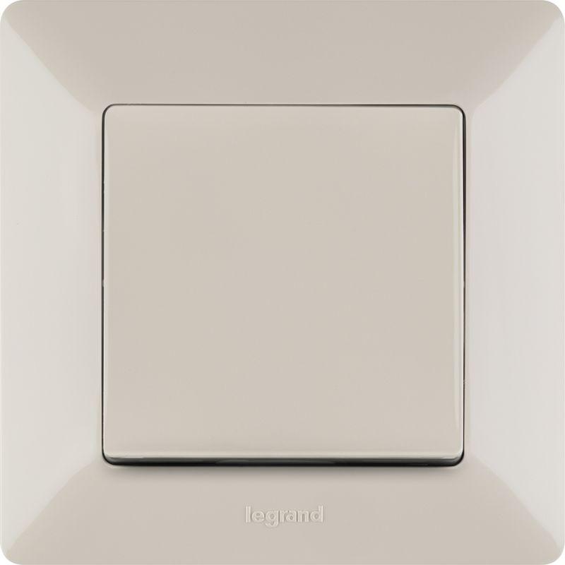 Механизм выключателя 1-кл. СП Valena Life 10А IP20 250В 10AX с лиц. панелью безвинт. зажимы сл. кость Leg 752501