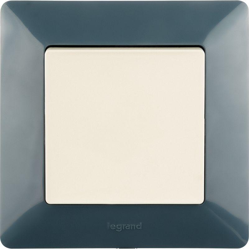 Механизм выключателя 1-кл. СП Valena Life 10А IP20 250В 10AX с лиц. панелью безвинт. зажимы сл. кость Leg 752501