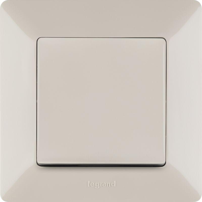 Механизм переключателя 1-кл. СП Valena Life 10А IP20 250В 10AX с лиц. панелью безвинт. зажимы сл. кость Leg 752506