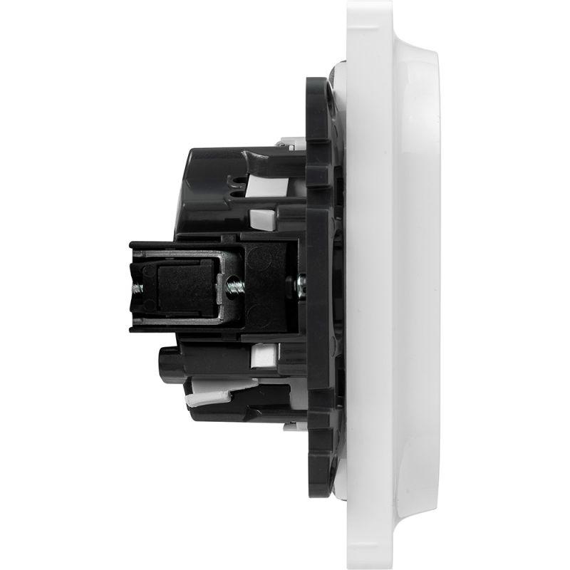 Механизм розетки 2-м СП Valena Life 16А IP20 250В 2х2P+E безвинт. клеммы с лицев. панелью бел. Leg 753127