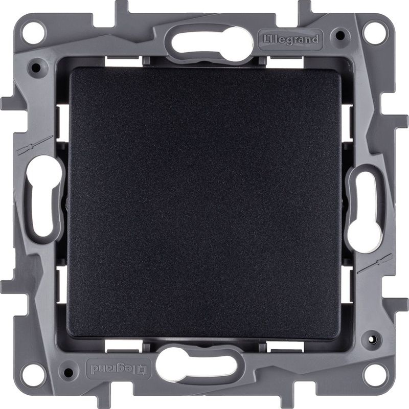 Механизм выключателя 1-кл. СП Etika 10А IP20 250В 10AX авт. зажимы антрацит Leg 672601