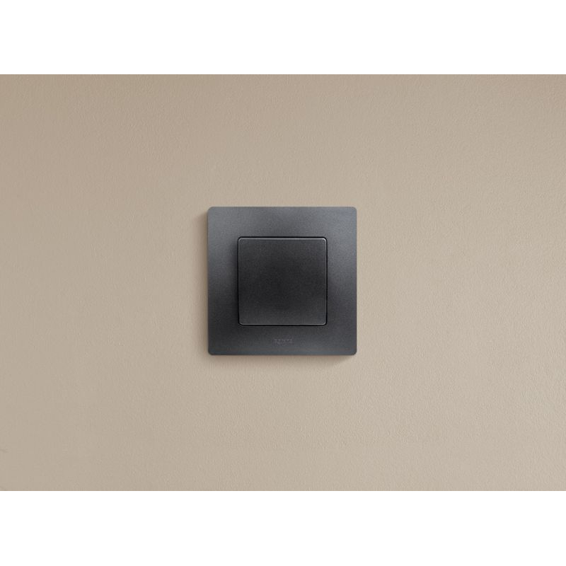 Механизм выключателя 1-кл. СП Etika 10А IP20 250В 10AX авт. зажимы антрацит Leg 672601