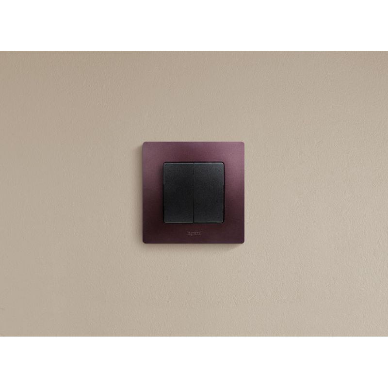 Механизм выключателя 2-кл. СП Etika 10А IP20 250В 10AX авт. зажимы антрацит Leg 672602